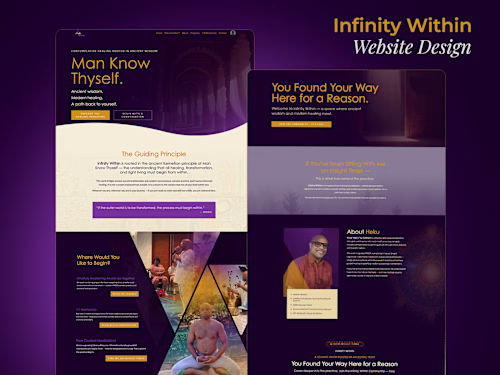 Infinity Within: Kajabi Website Design & Brand Implementation