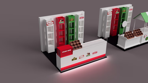 3D event booth visualization project