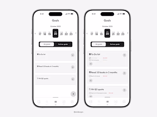 Mobile App UI designs