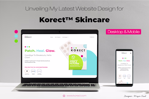 My Latest UI/UX Design for Korect™ Website 🌿💻