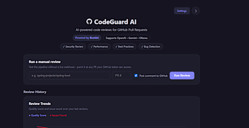 CodeGuard AI — AI-Powered GitHub