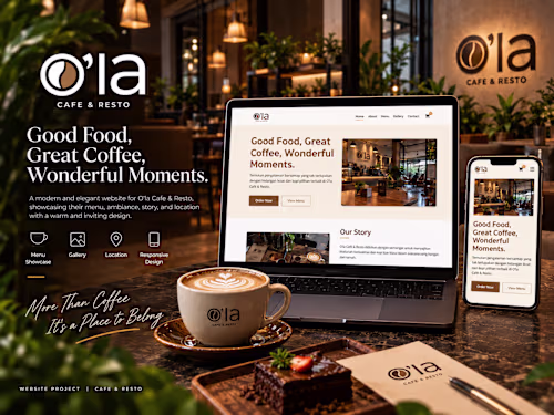 Ola Cafe & Resto - Web Based Contactless Ordering System wit...