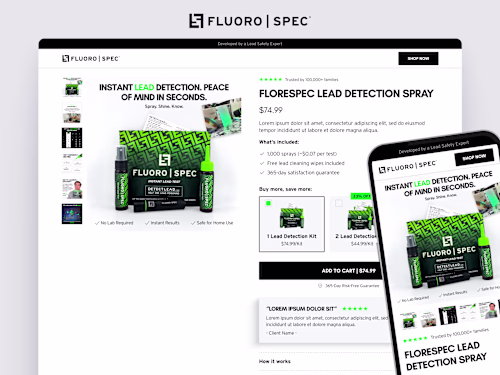 DetectLead - Product Page Template Redesign