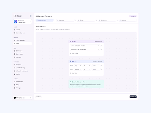 A design system and product overhaul for AI voice agents