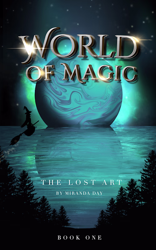 Illustrated Book Cover Design for a Fantasy Novel