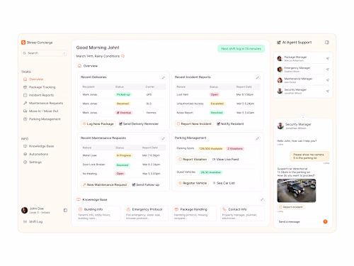Blinker Concierge - Dashboard Design