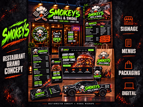 Smokey’s Grill & Smoke — Restaurant Brand Concept