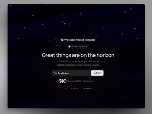 Waitlist Framer Template