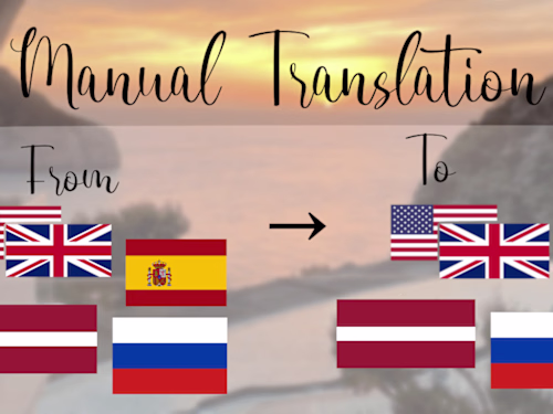 I will translate any document into russian, english and latvian