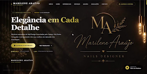Marilene Araújo - Nails Designer Website