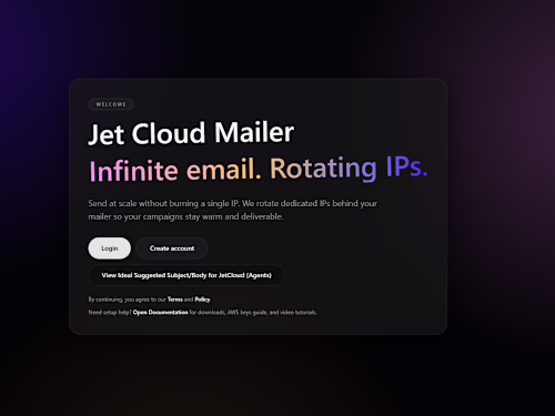 Built a complete SaaS email