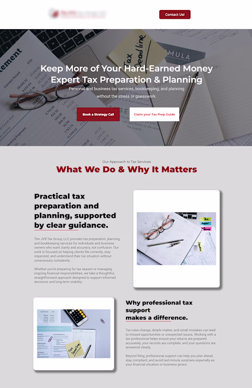 GoHighLevel Tax Services Funnel &