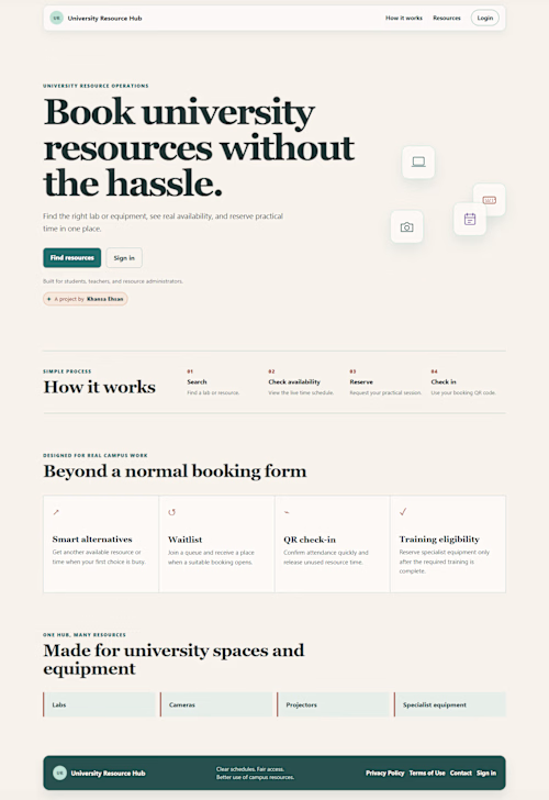 University Resource Hub is a