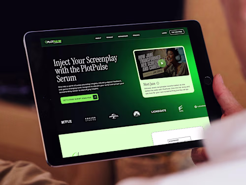 PlotPulse Landing Page Design