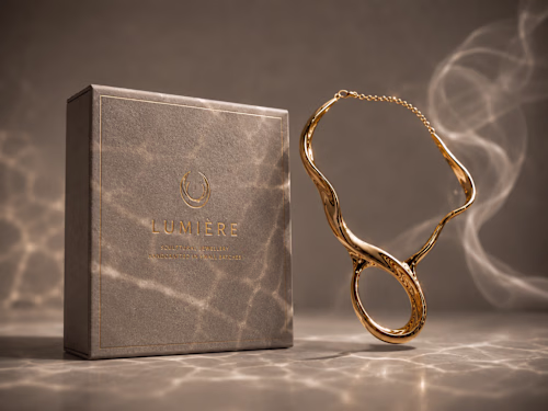 A high-concept abstract product visualization