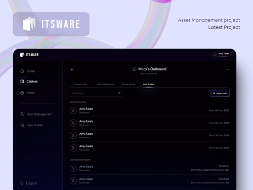 Asset Management with Itsware | Mobile App, Webapp & Cabinet App