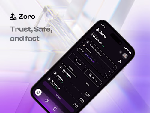 Zoro Wallet: App Design & Brand Identity