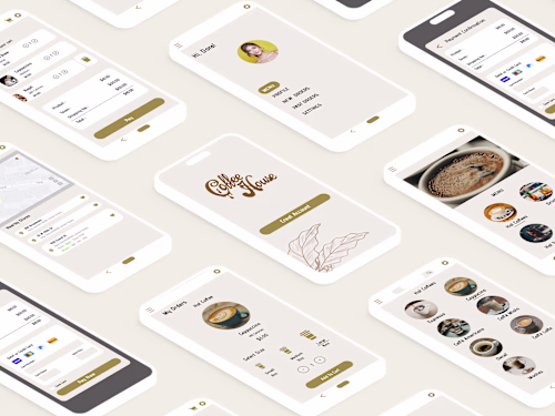 Coffee House Wireframes by Ana on Dribbble
