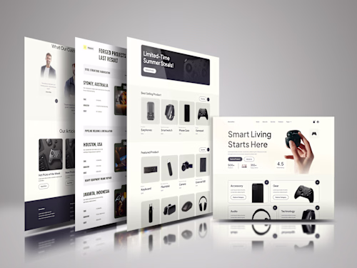E-commerce Website Design for Smart Living
