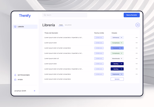 Thenify - Decision-Making Platform