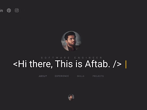 Aftab’s Portfolio
