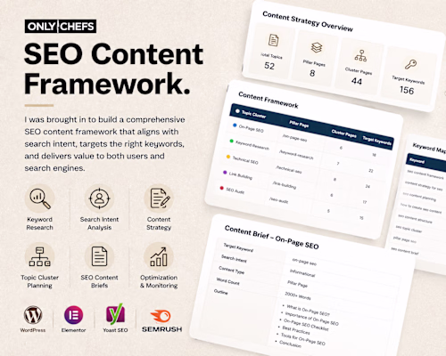 SEO Content Framework for Sustainable Growth