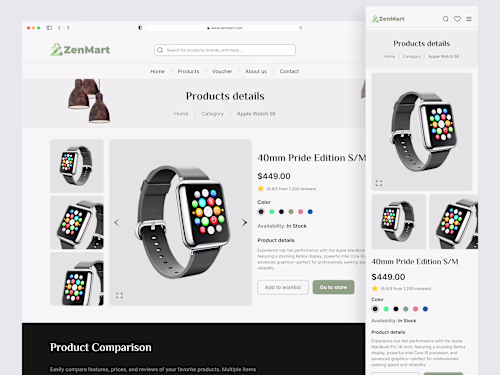 ZenMart – Minimalist eCommerce Website