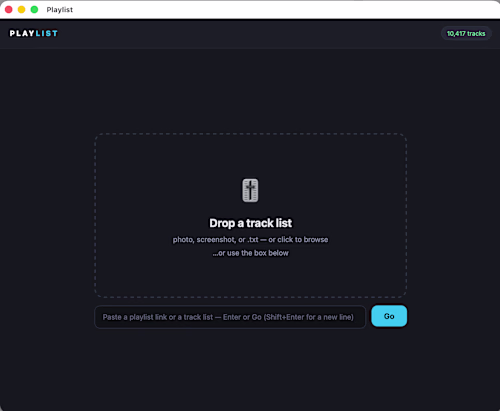 DJ tool: automated playlist creation.