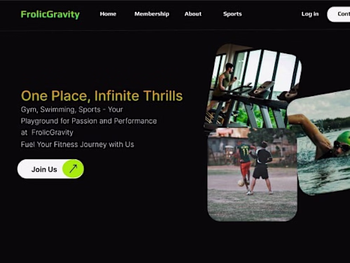 FROLIC GRAVITY - Sports and Recreation Website