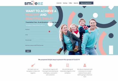Smileez - Landing Page
