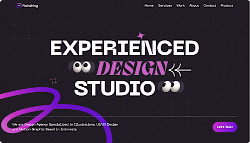 Plainthing Studio Website - Runner up Framer Award 2022