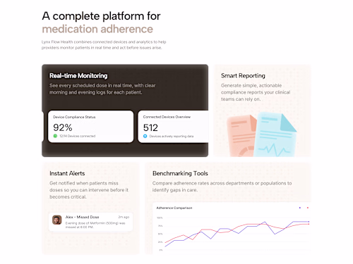 Health-tech startup website