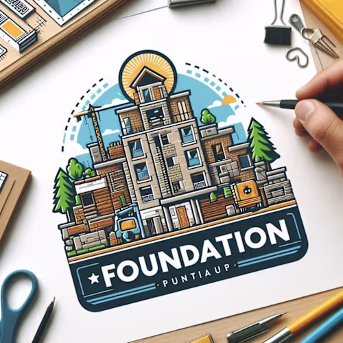 AI-Generated Construction Illustration for Urban Development...