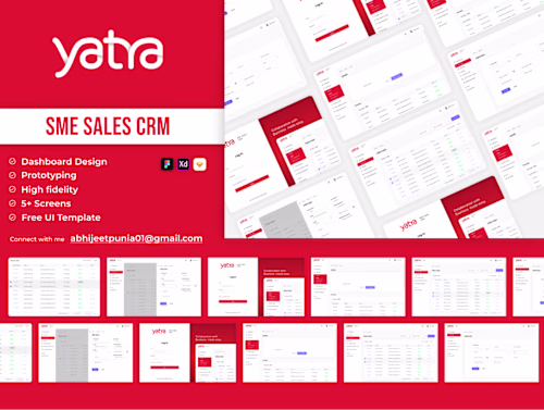 yatra sales sme crm dashboard ui design | abhijeet on Behance