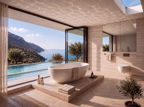 A private Mediterranean spa shaped