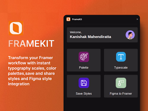 FrameKit: Design System Generator Plugin for Framer