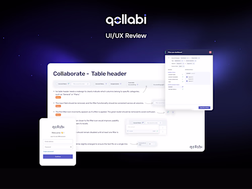 Qollabi - UX / UI Review