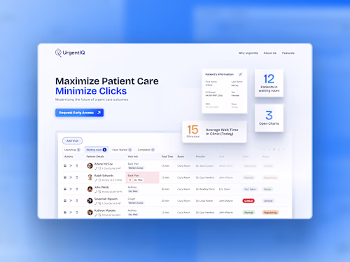 Urgent IQ - Webflow Design and Development