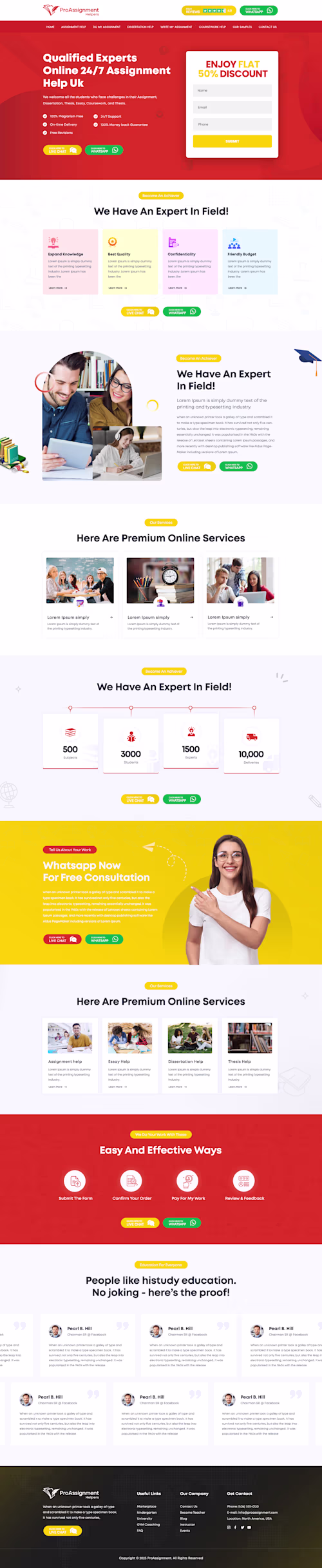 ProAssignment Helpers Web Design