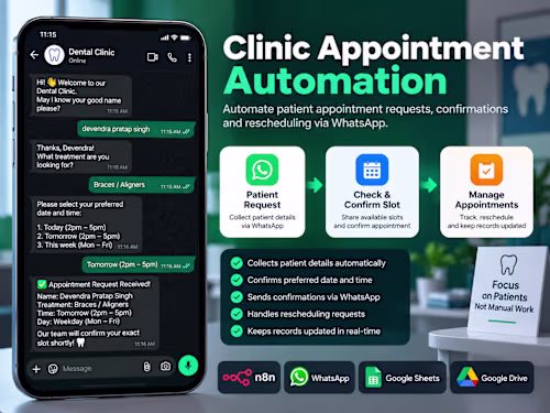 Clinic Appointment Automation : a