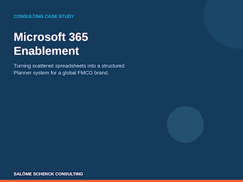 Microsoft 365 Enablement & Tool Advisory