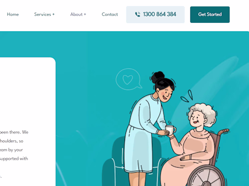I built a WordPress website for an elderly care business des...