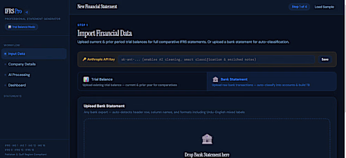 A professional AI-powered financial statement