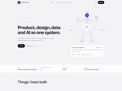 Astro portfolio website: 100 for accessibility and SEO on mobile