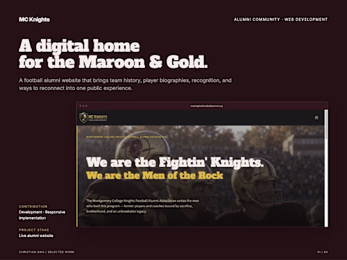 MC Knights: A Digital Home for the Maroon & Gold