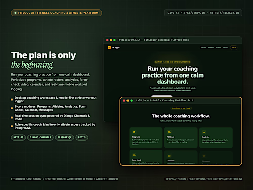 FitLogger — Fitness Coaching Platform Built with Django