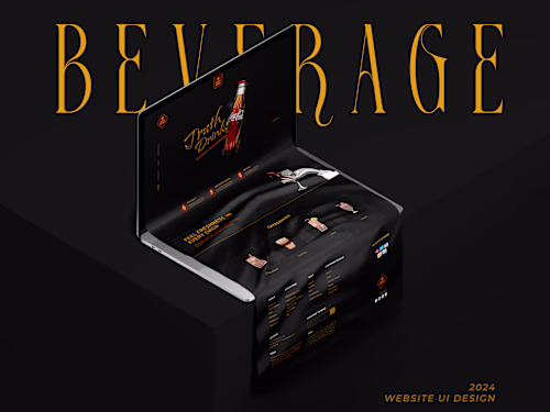 Beverage Company Landing Page UI Design 