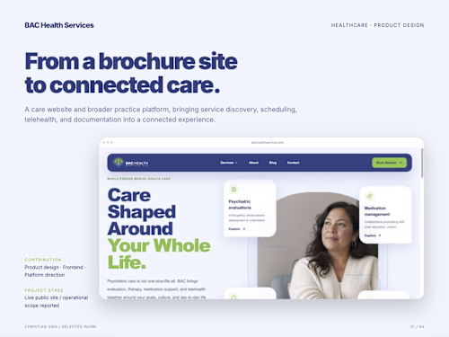 BAC Health Services: From a Brochure Site to Connected Care
