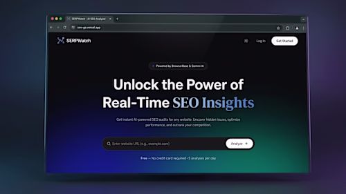 SerpWatch is a full-stack, AI-powered