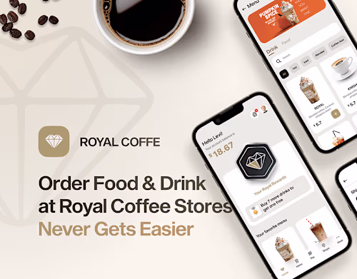 ROYAL COFFE MOBILE APP on Behance